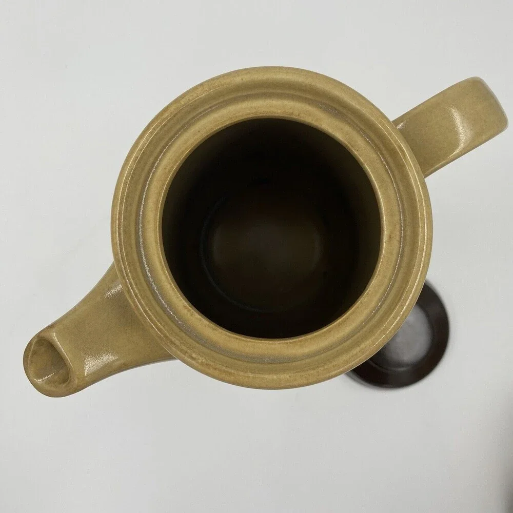 Vintage Hearthside Stoneware Coffee Tea Pot with Lid and Creamer Japan Handpaint